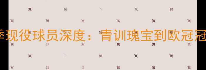 图片 🔥本菲卡赛季现役球员深度：青训瑰宝到欧冠冠军成员全🔥2