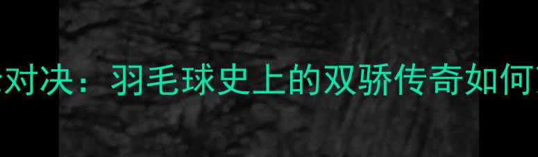 图片 🔥林丹谢杏芳巅峰对决：羽毛球史上的双骄传奇如何改写职业神话？🔥