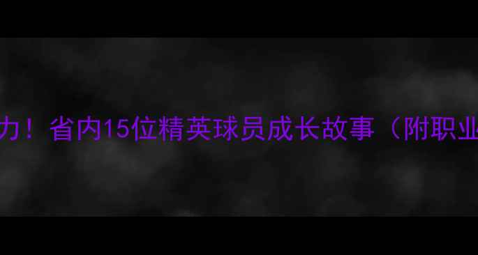 图片 🔥河北体育新势力！省内15位精英球员成长故事（附职业联赛表现数据）
