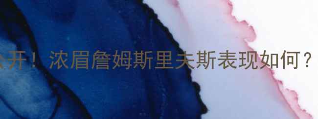 图片 🔥湖人队季后赛数据大公开！浓眉詹姆斯里夫斯表现如何？深度湖人争冠关键战🔥1