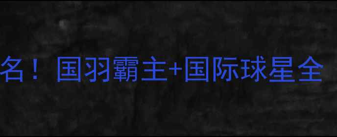 图片 🔥羽毛球十大球员排名！国羽霸主+国际球星全｜赛季高光时刻回顾2
