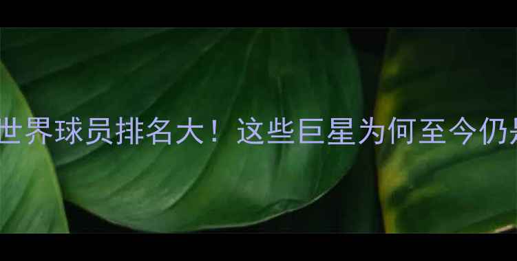图片 🔥足坛传奇赛季：世界球员排名大！这些巨星为何至今仍是教科书级存在？1