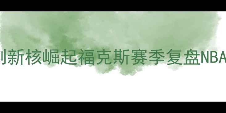 图片 🔥马刺新核崛起福克斯赛季复盘NBA数据1
