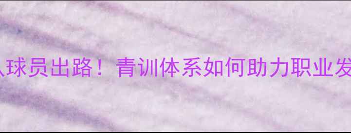 图片 🔥鲁能梯队球员出路！青训体系如何助力职业发展？🌟🔥2