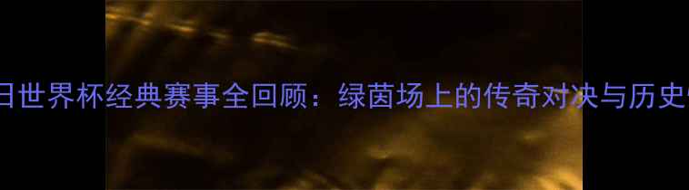 图片 2002韩日世界杯经典赛事全回顾：绿茵场上的传奇对决与历史性时刻2