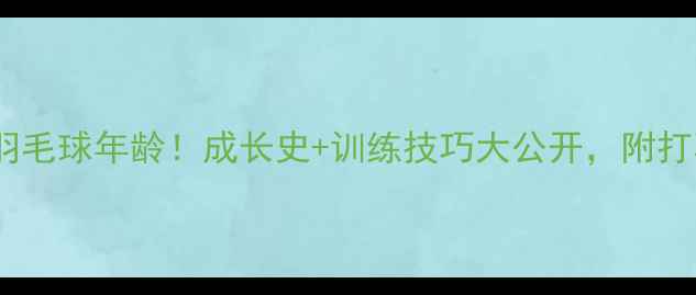 图片 25岁国手蔡炎炎羽毛球年龄！成长史+训练技巧大公开，附打羽毛球必看攻略1