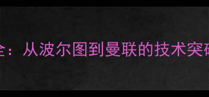 图片 B费职业生涯全：从波尔图到曼联的技术突破与战术价值2