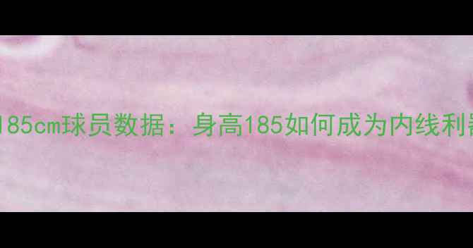 图片 CBA185cm球员数据：身高185如何成为内线利器？