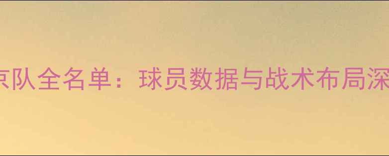 图片 CBA北京队全名单：球员数据与战术布局深度剖析
