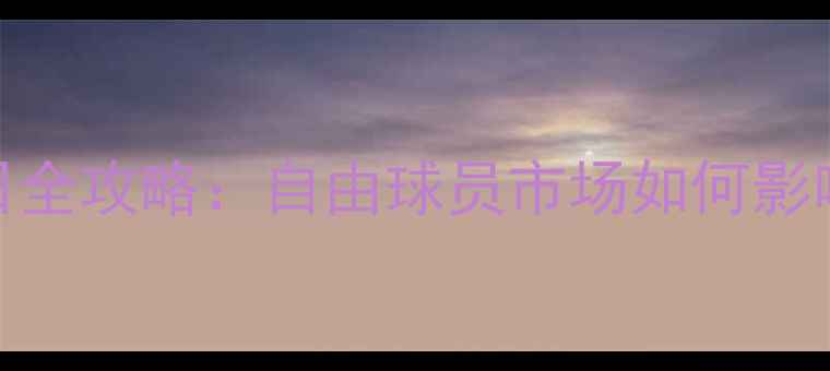 图片 NBA交易截止日全攻略：自由球员市场如何影响球队争冠？2