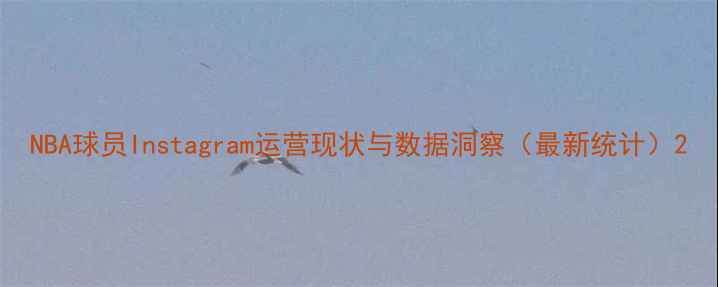 图片 NBA球员Instagram运营现状与数据洞察（最新统计）2