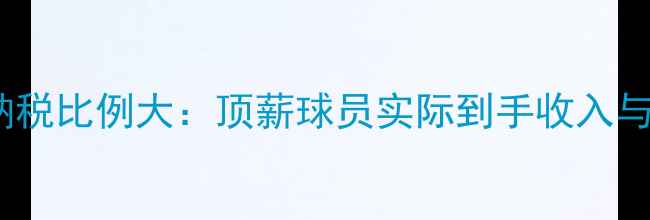 图片 NBA球员年薪纳税比例大：顶薪球员实际到手收入与税务筹划策略