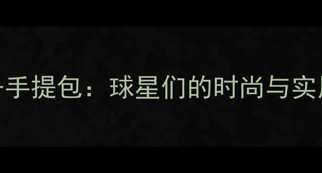 图片 NBA球员必备手提包：球星们的时尚与实用装备指南1