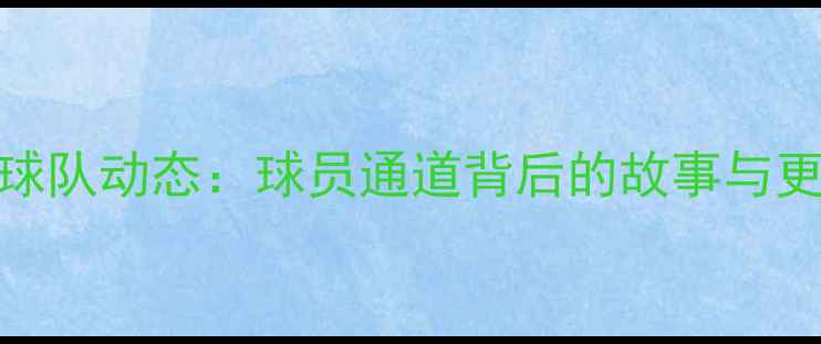 图片 NBA芝加哥球队动态：球员通道背后的故事与更衣室秘闻1