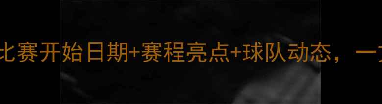 图片 NBA赛季全攻略：比赛开始日期+赛程亮点+球队动态，一文看懂全年赛事！