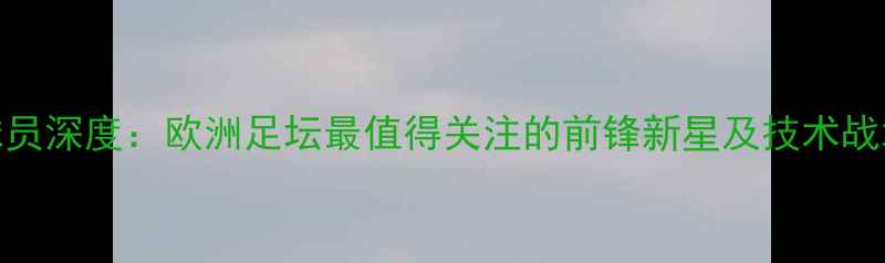 图片 Volkan球员深度：欧洲足坛最值得关注的前锋新星及技术战术全分析