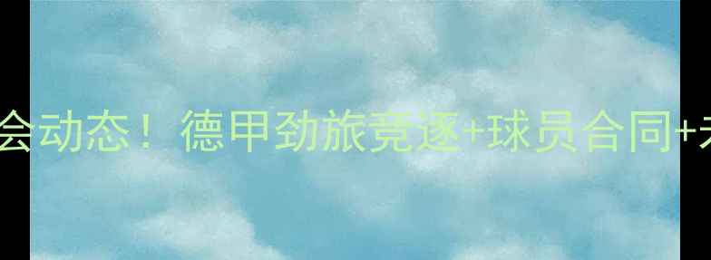 图片 ✨Lienhart转会动态！德甲劲旅竞逐+球员合同+未来展望全✨1