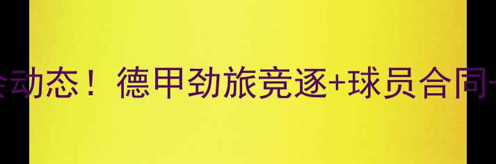 图片 ✨Lienhart转会动态！德甲劲旅竞逐+球员合同+未来展望全✨2