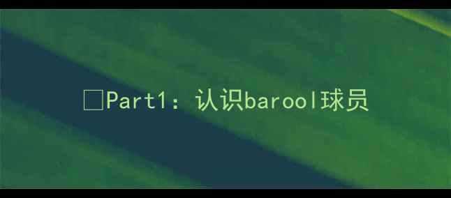 图片 ✨Part1：认识barool球员