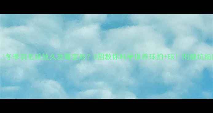 图片 ❄️冬季羽毛球放久发霉变形？3招教你科学保养球拍+球！附避坑指南1