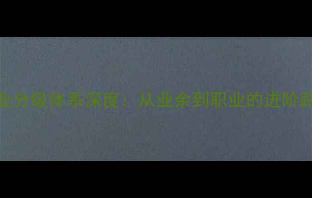 图片 中国羽毛球专业分级体系深度：从业余到职业的进阶路径与认证标准