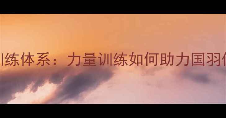 图片 中国羽毛球体能训练体系：力量训练如何助力国羽保持世界领先地位