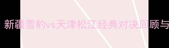 图片 中超赛季：新疆雪豹vs天津松江经典对决回顾与数据分析2