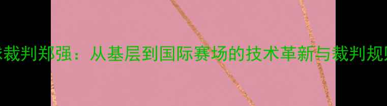 图片 乒乓球裁判郑强：从基层到国际赛场的技术革新与裁判规则深度