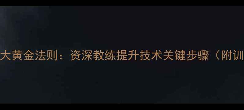图片 乒乓球训练7大黄金法则：资深教练提升技术关键步骤（附训练计划表）2