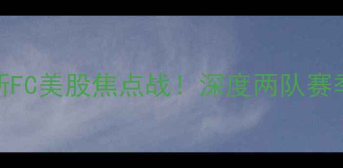 图片 休斯顿vs达拉斯FC美股焦点战！深度两队赛季争冠关键对决