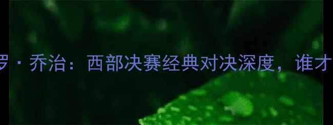 图片 伦纳德VS保罗·乔治：西部决赛经典对决深度，谁才是真实MVP？