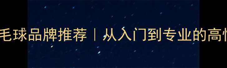 图片 全网最全羽毛球品牌推荐｜从入门到专业的高性价比清单1