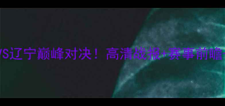 图片 全运会山东VS辽宁巅峰对决！高清战报+赛事前瞻+明星球员全