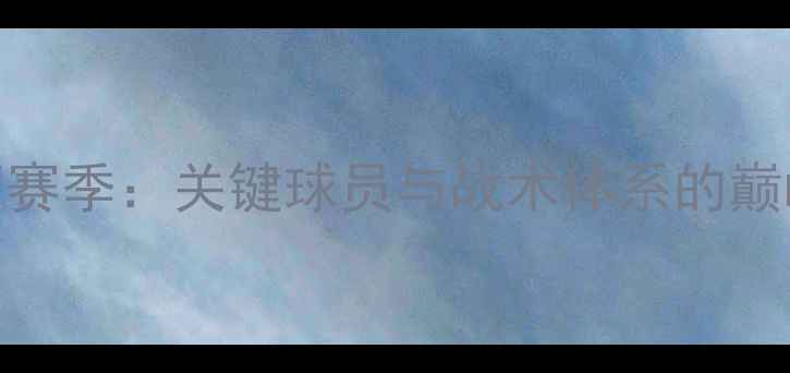 图片 切尔西赛季：关键球员与战术体系的巅峰对决