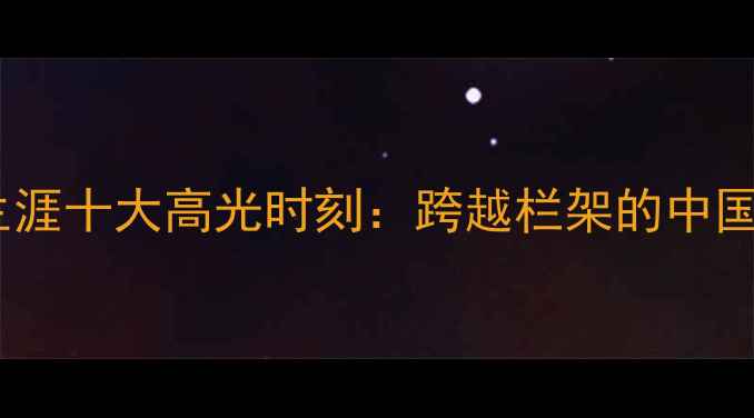 图片 刘翔职业生涯十大高光时刻：跨越栏架的中国飞人传奇2