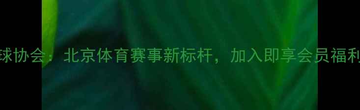 图片 北京市乒乓球协会：北京体育赛事新标杆，加入即享会员福利及免费培训