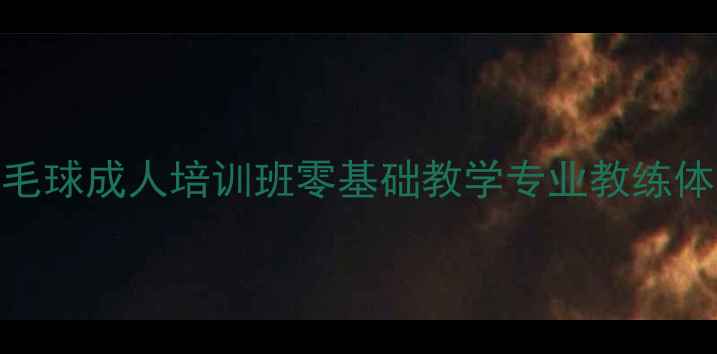 图片 北京羽毛球成人培训班零基础教学专业教练体质提升