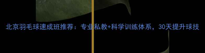 图片 北京羽毛球速成班推荐：专业私教+科学训练体系，30天提升球技