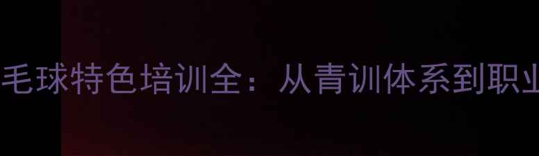 图片 南京体校羽毛球特色培训全：从青训体系到职业发展路径2