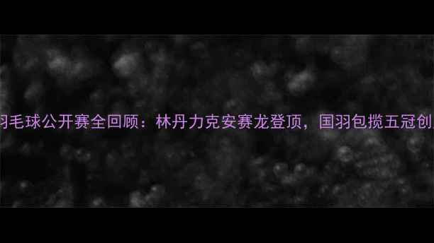 图片 印尼羽毛球公开赛全回顾：林丹力克安赛龙登顶，国羽包揽五冠创历史1