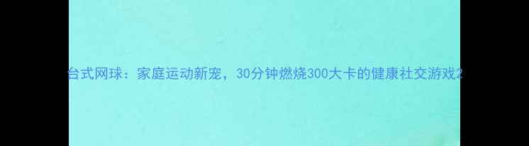图片 台式网球：家庭运动新宠，30分钟燃烧300大卡的健康社交游戏2