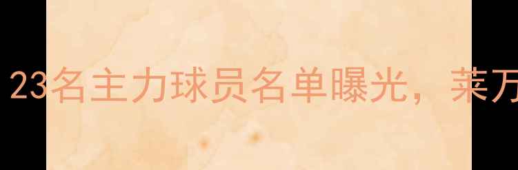 图片 山东鲁能新赛季大换血！23名主力球员名单曝光，莱万领衔三大核心引援深度1