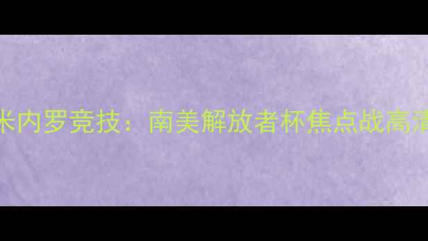 图片 巴西国际vs米内罗竞技：南美解放者杯焦点战高清战报+深度2