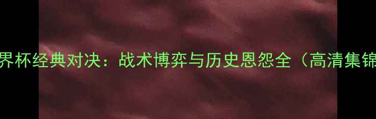 图片 德国vs巴西世界杯经典对决：战术博弈与历史恩怨全（高清集锦+战术图解）2