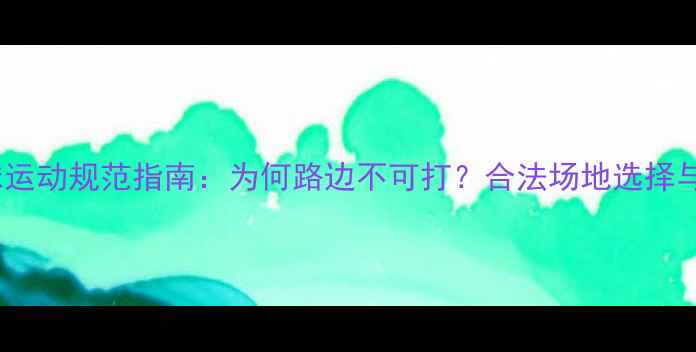 图片 户外羽毛球运动规范指南：为何路边不可打？合法场地选择与安全须知1