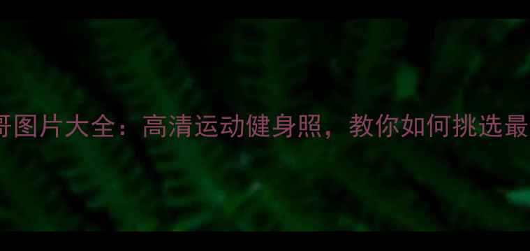 图片 打羽毛球帅哥图片大全：高清运动健身照，教你如何挑选最佳拍摄角度1