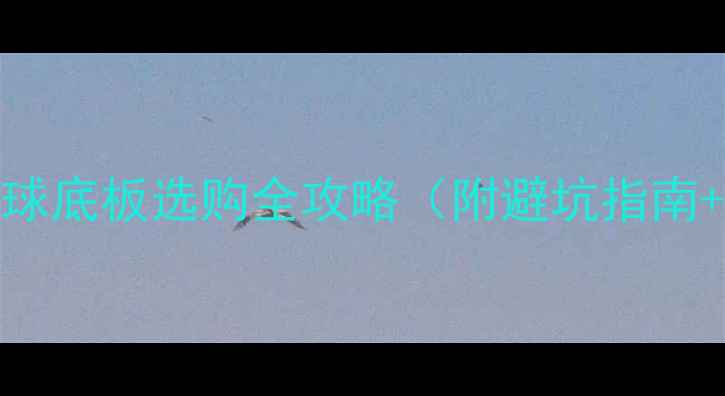 图片 新手必看！乒乓球底板选购全攻略（附避坑指南+高性价比清单）