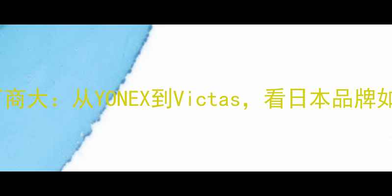 图片 日本羽毛球赞助厂商大：从YONEX到Victas，看日本品牌如何主导全球羽坛2