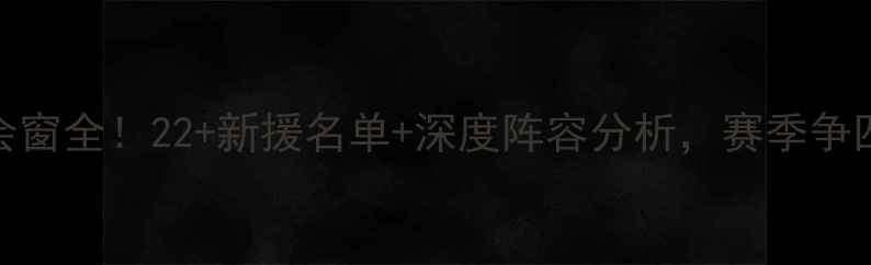 图片 曼联夏季转会窗全！22+新援名单+深度阵容分析，赛季争四欧冠必看！