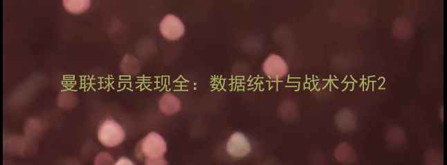 图片 曼联球员表现全：数据统计与战术分析2